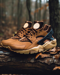 Pair of Sneakers in Forest