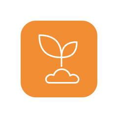 Plant icon vector stock.