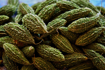 Heap of Bitter gourd 