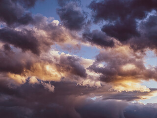 colorful sunset clouds