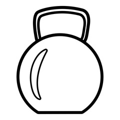 Kettlebell Icon. Vector Illustration of Kettlebells for Workouts