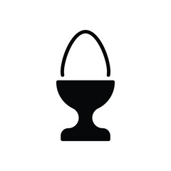 Obraz premium Boiled Egg icon vector stock.