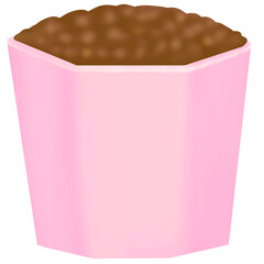 mini tree pot illustration. pastel color for decoration transparent background. 