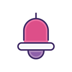 Bell icon vector stock.