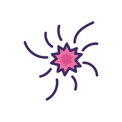 Fire Work icon vector stock.