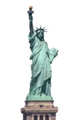 Deurstickers Vrijheidsbeeld Statue of liberty / Transparent background