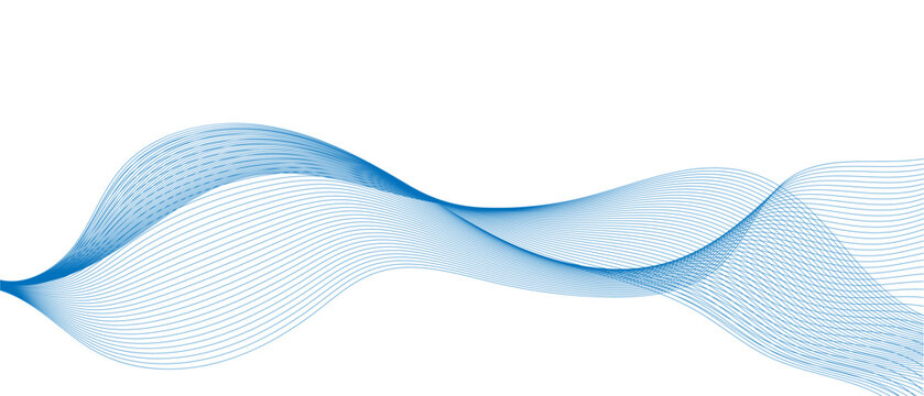 abstract blue wave background, vector illustration design © Sigit