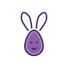 Easter Decoration icon vector stock.