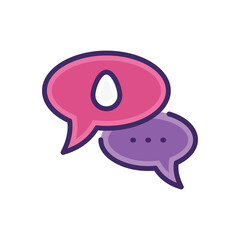 Chat icon vector stock.