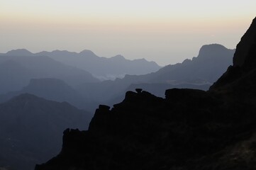 sunrise in the mountains
