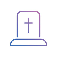 Obraz premium Grave Stone icon vector stock.