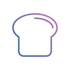 Bread icon vector stock.