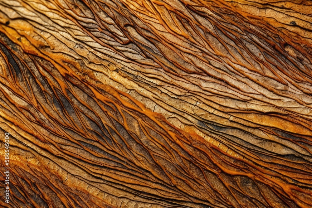Poster close-up view of wooden texture. generative ai