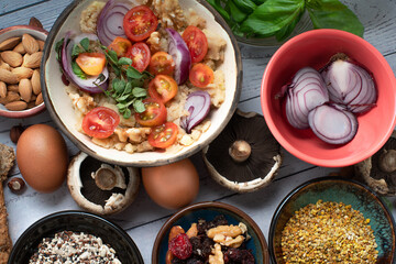 vegetables on a plate, vegetales saludables