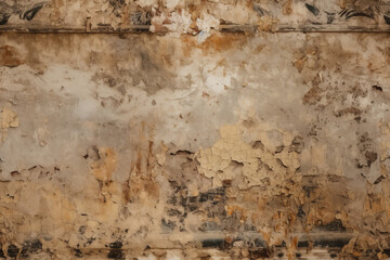 A seamless distressed plaster wall background texture. Generative ai