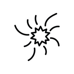 Fire Work icon vector stock.