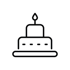 Cake icon vector stock.