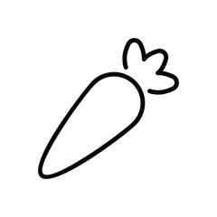 Carrot icon vector stock.