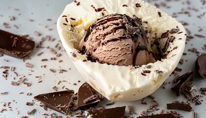 Delicious Chocolate, Sweet Ice Cream Sorbet / High Quality
