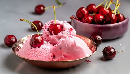Delicious Cherry, fruity,  Ice Cream Sorbet / High Quality