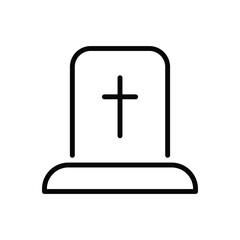 Grave Stone icon vector stock.