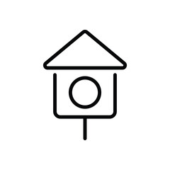 Bird House icon vector stock.