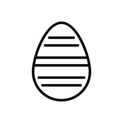 Easter Egg icon vector stock.