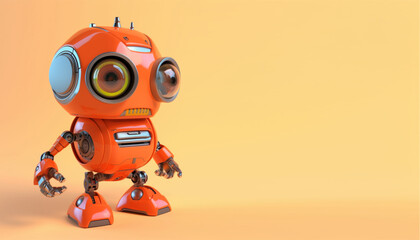 Fototapeta na wymiar Robô, brinquedo criado por IA