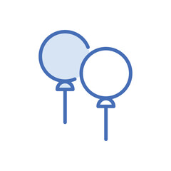 Balloons icon vector stock.