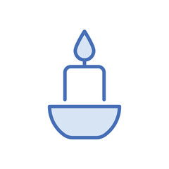 Candle icon vector stock.