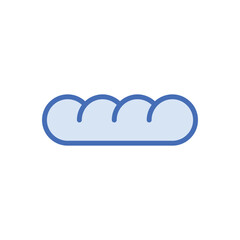 Bread icon vector stock.