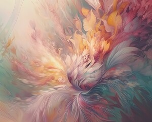 bouquet of colorful fantasy flowers. Floral background. Floral wallpaper or greeting card.Artificial Flowers wall background with flowers. Backdrop of colorful blossoms. Generative AI.