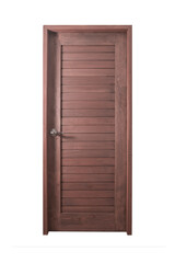wooden door isolated