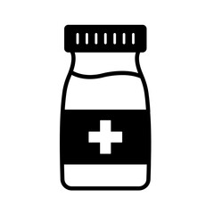 Fototapeta premium Antibiotic Vector Icon 