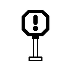 Danger sign Vector Icon

