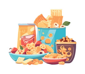 delicious snacks food