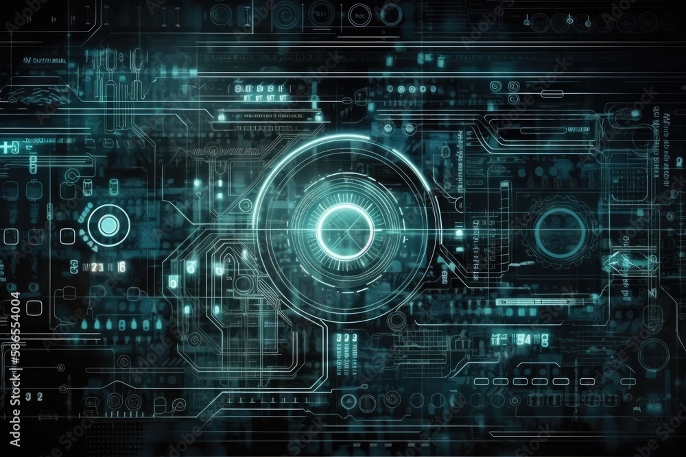 Poster computer screen locked with a password protection mechanism. generative ai
