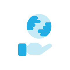 Save The Earth icon. Suitable for Web Page, Mobile App, UI, UX and GUI design.