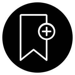 bookmark glyph icon