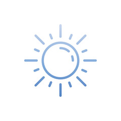 Sun icon. Suitable for Web Page, Mobile App, UI, UX and GUI design.
