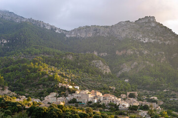 Fototapeta na wymiar Mountain village of Estellencs, Majorca, Balearic Islands, Spain, Europe