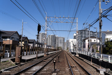 Fototapeta premium 線路は続く