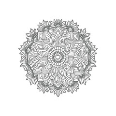 Line art drawn Flowers bouquet. Line art for adult coloring book style. Vector illustration for coloring page.