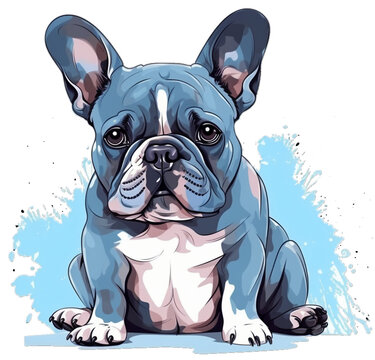 Franz&ouml;sische Bulldoge Portrait Hundekopf