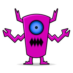 Cute robot mascot design kawaii