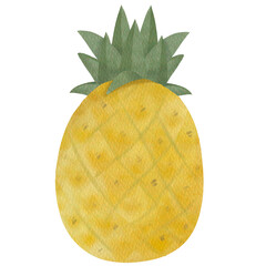 Pineapple watercolor
