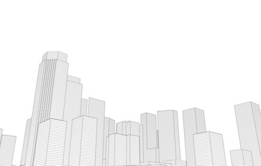 skyscrapers in the city