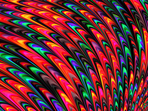 Abstract surreal fractal design