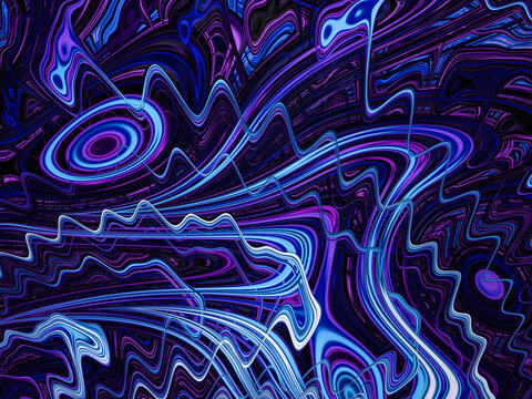 Abstract surreal fractal design