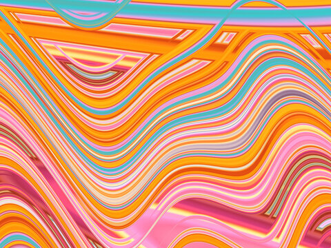 Abstract surreal fractal design